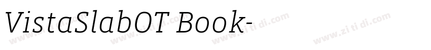 VistaSlabOT Book字体转换